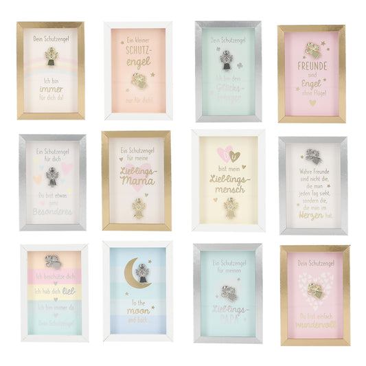 Schutzengel im Bilderrahmen - Liebevolles Geschenk mit Herz