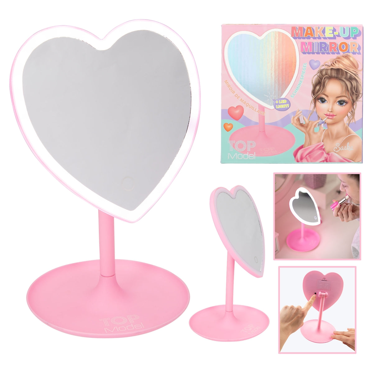 TOPModel LED-Spiegel BEAUTY and ME - Herz-Design mit Licht