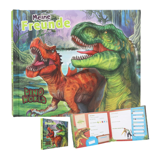 Dino World Freundebuch - Das ultimative Erinnerungsbuch für kleine Dino-Fans
