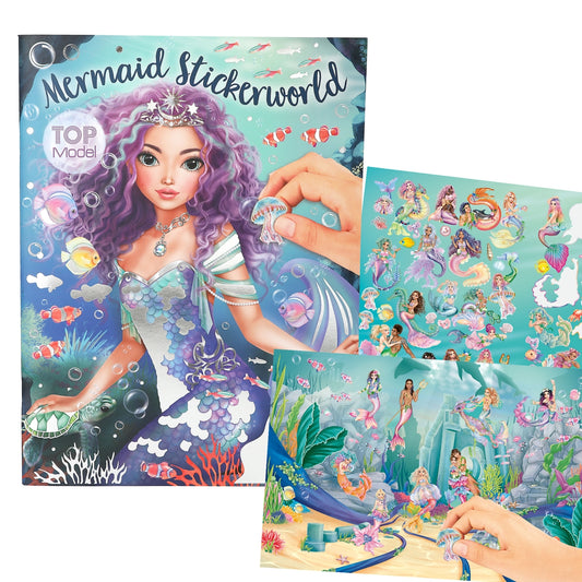 DEPESCHE TOPModel Metallic Stickerworld MERMAID - Meerjungfrauen Stickerbuch