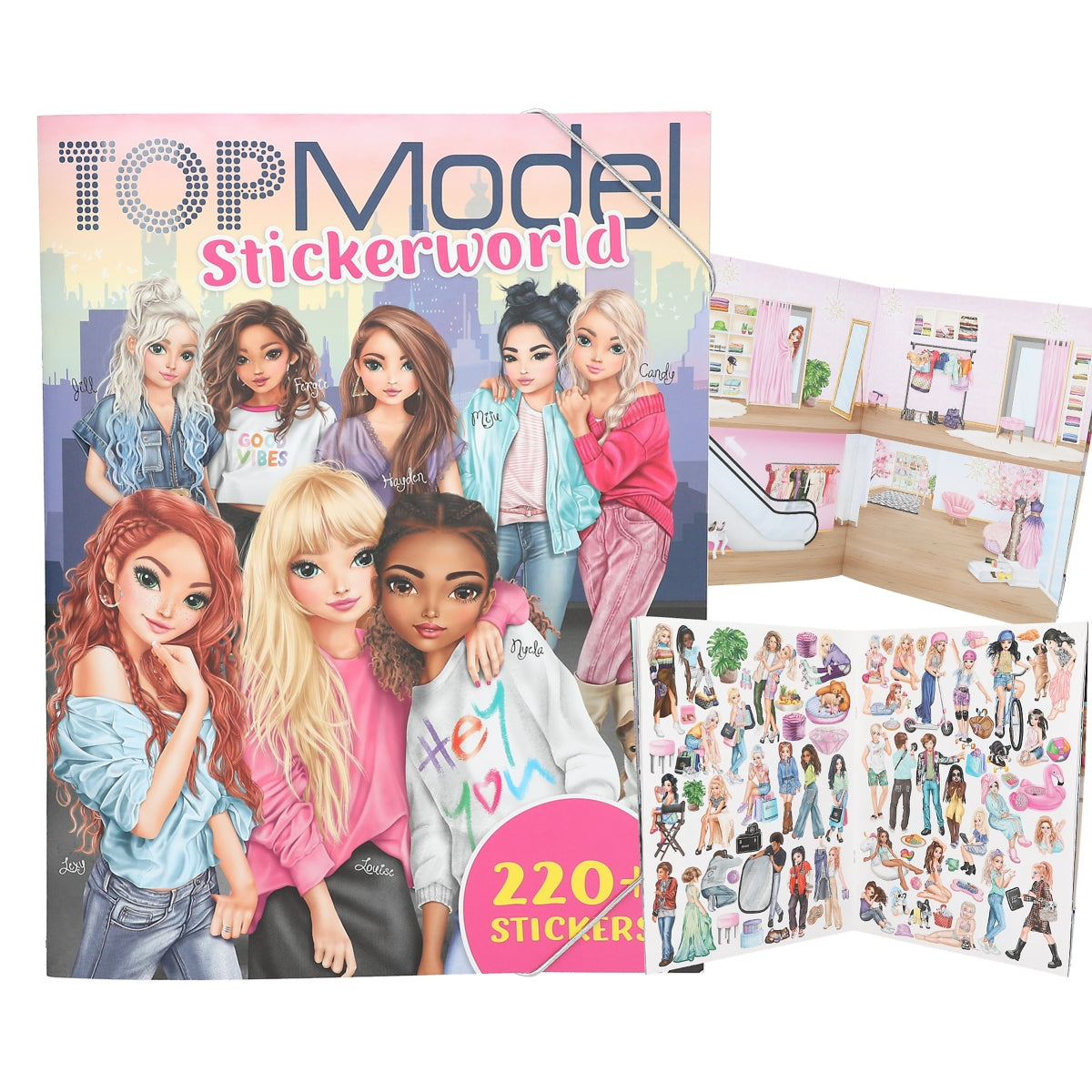 TOPModel Stickerworld - 16 Seiten & 220 Sticker