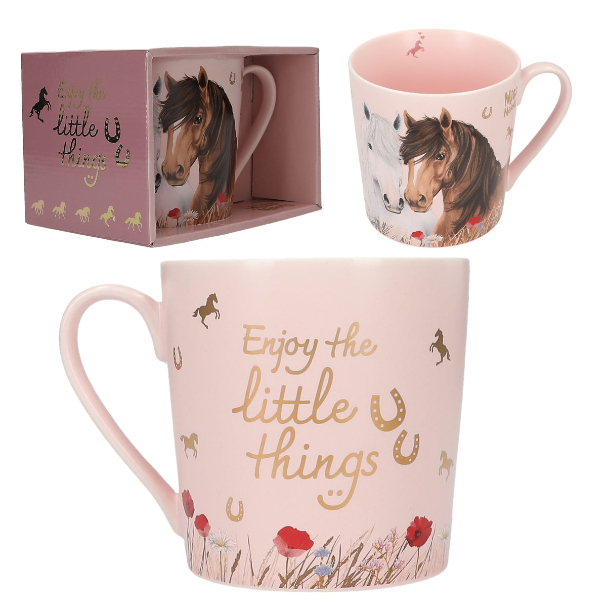 Miss Melody Becher DUSTY ROSE - Premium Porzellan mit Goldveredelung