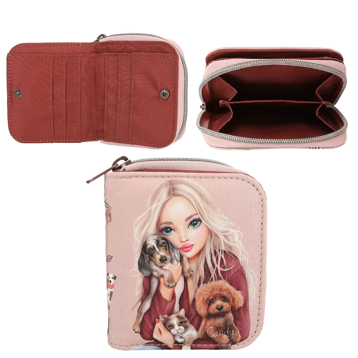 TOPModel Portemonnaie FUR EVER FRIENDS Rosa Hunde & Katzen