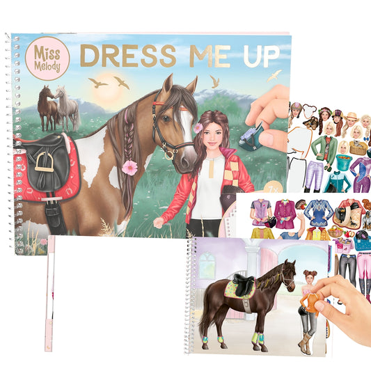 Miss Melody Dress Me Up Stickerbuch - Anziehpuppen zum Gestalten
