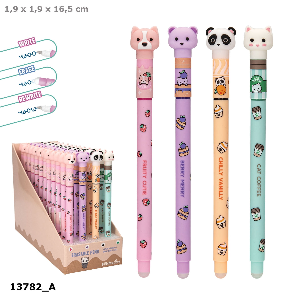 PENfection Gelstift Colour Buddies Tierkopf – 1 von 4, sortiert