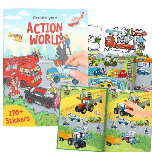 DEPESCHE Create your Action World - Stickerbuch mit 270+ Stickern