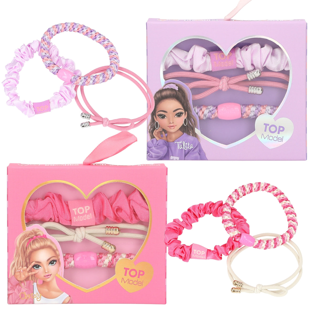 TOPModel Haargummi-Set 3-tlg. - Sortiert in 2 Designs