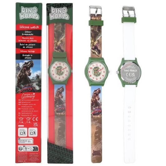 Silikon-Armbanduhr Dino World & Adventure World - Spritzwassergeschützt