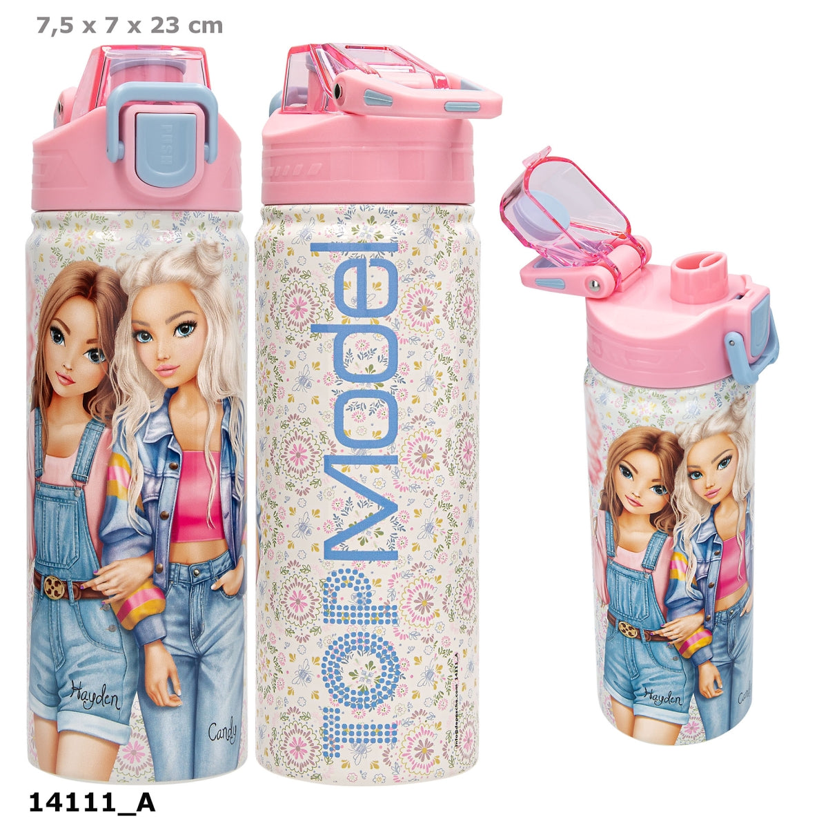 TOPModel Trinkflasche Edelstahl FESTIVAL FUN 600 ml