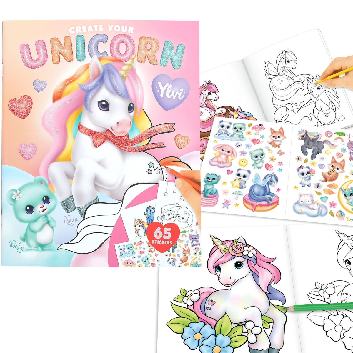 Ylvi Create your Unicorn Malbuch - 13 Ausmalbilder