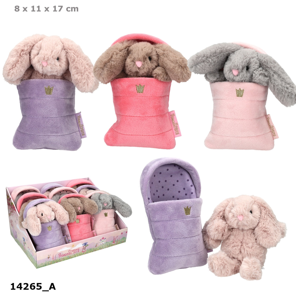 Princess Mimi Plüschhase im Schlafsack, 1 von 3 zufällig
