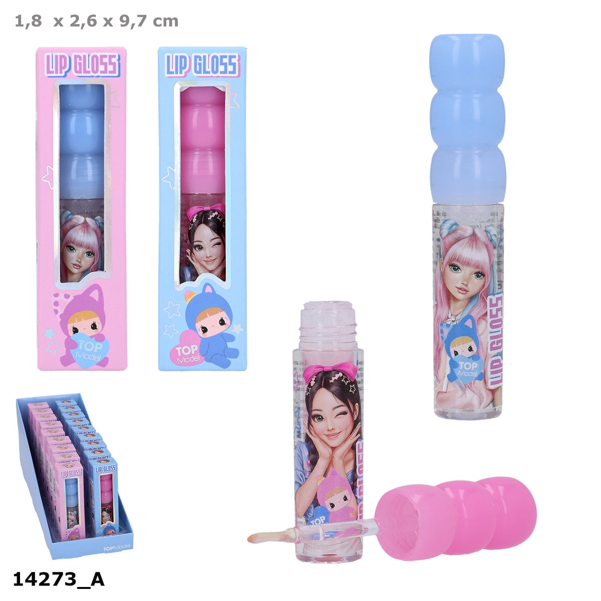 TOPModel KPOP Lipgloss Bubble Topper – 1 Stück, zufälliges Design