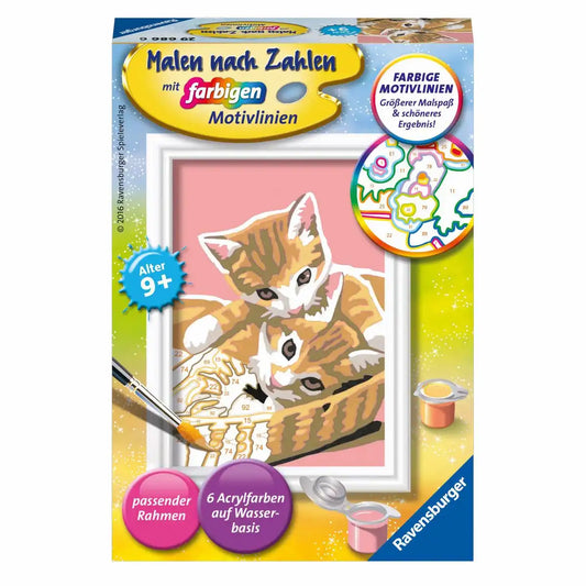 Ravensburger Malen nach Zahlen - Süße Katzenbabys (85x120mm)