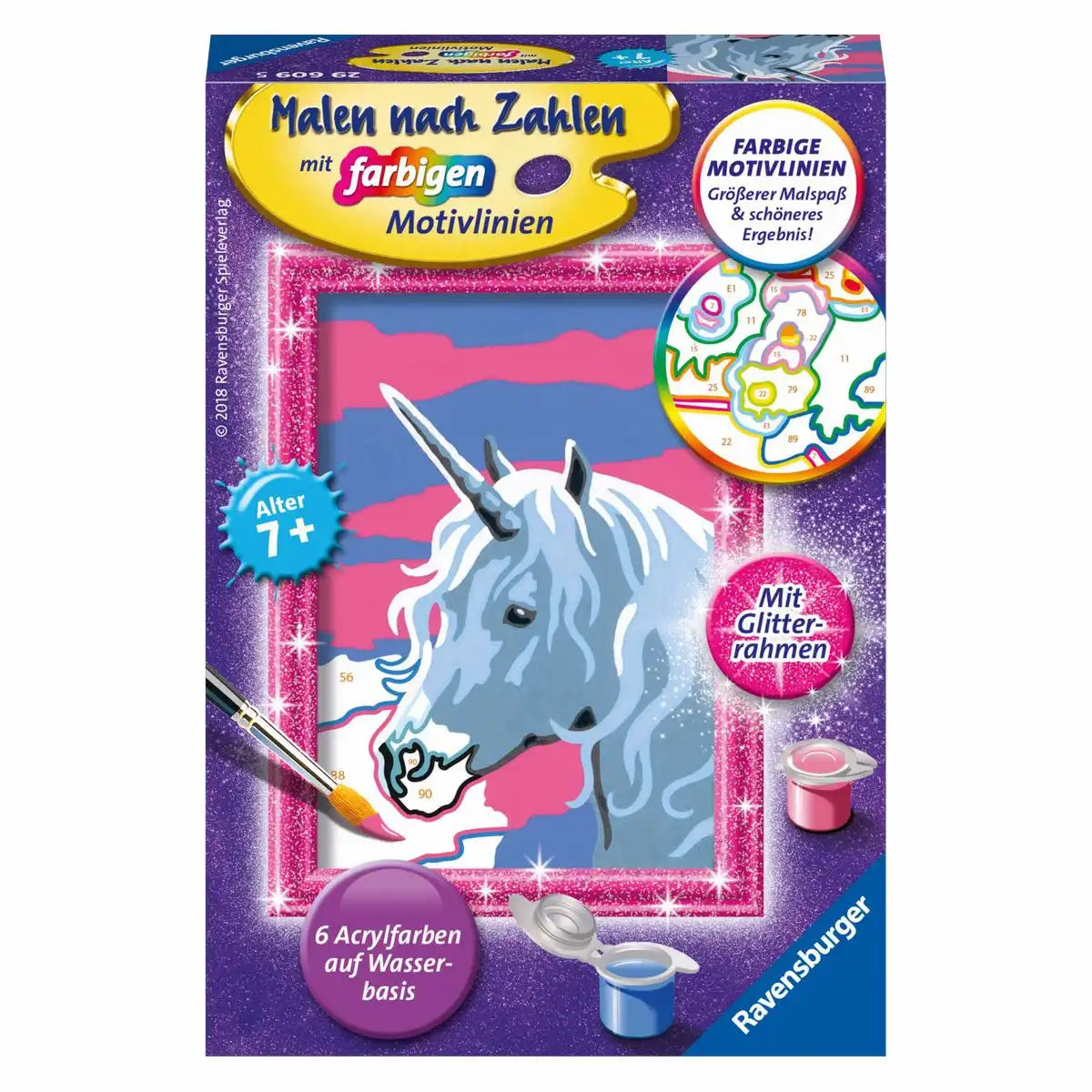 Ravensburger Malen nach Zahlen Einhorn 85x120mm