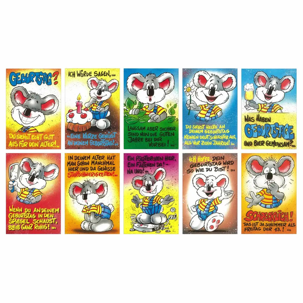 Geburtstagskarten Kinder Tapsi-Bär zufällig sortiert 1 Stück