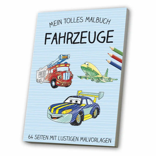 Malbuch Fahrzeuge - Kreative Ausmalbilder für Kinder