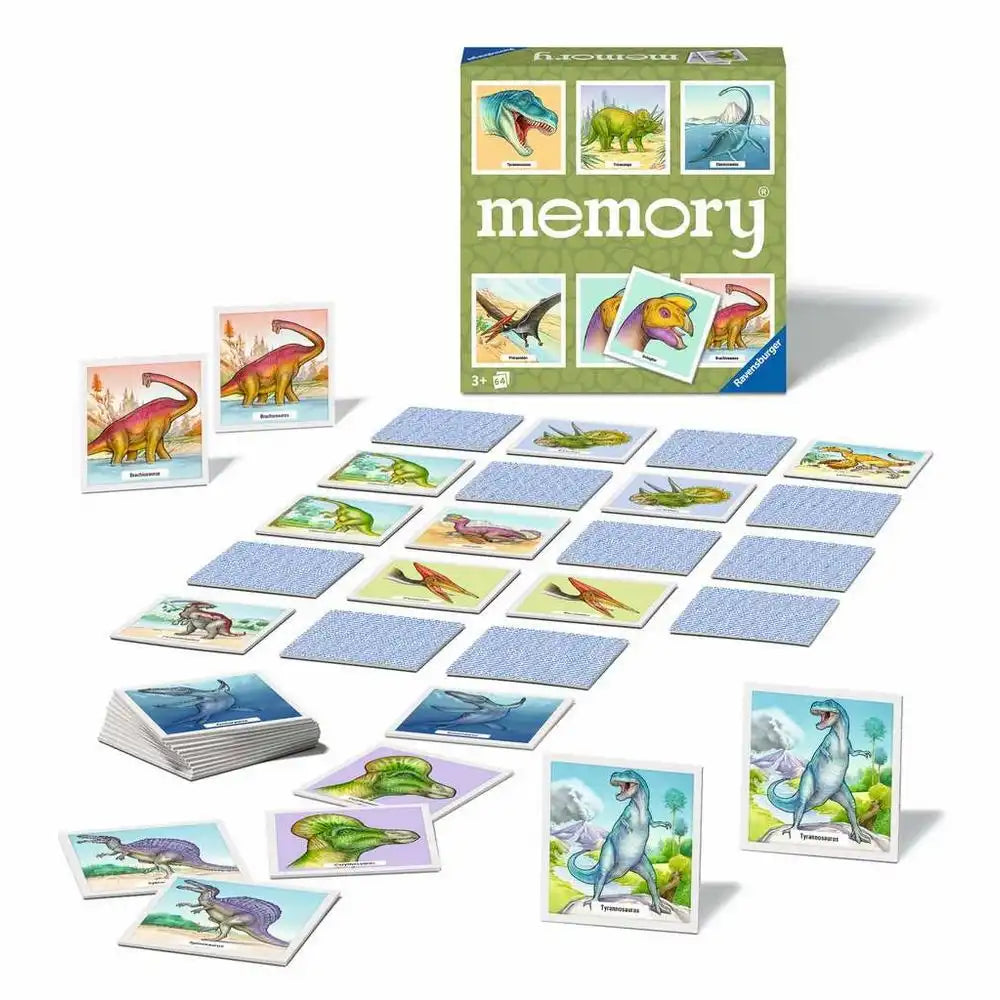 Ravensburger Memory Dinosaurier - Spannendes Gedächtnisspiel für Kinder ab 4 Jahren