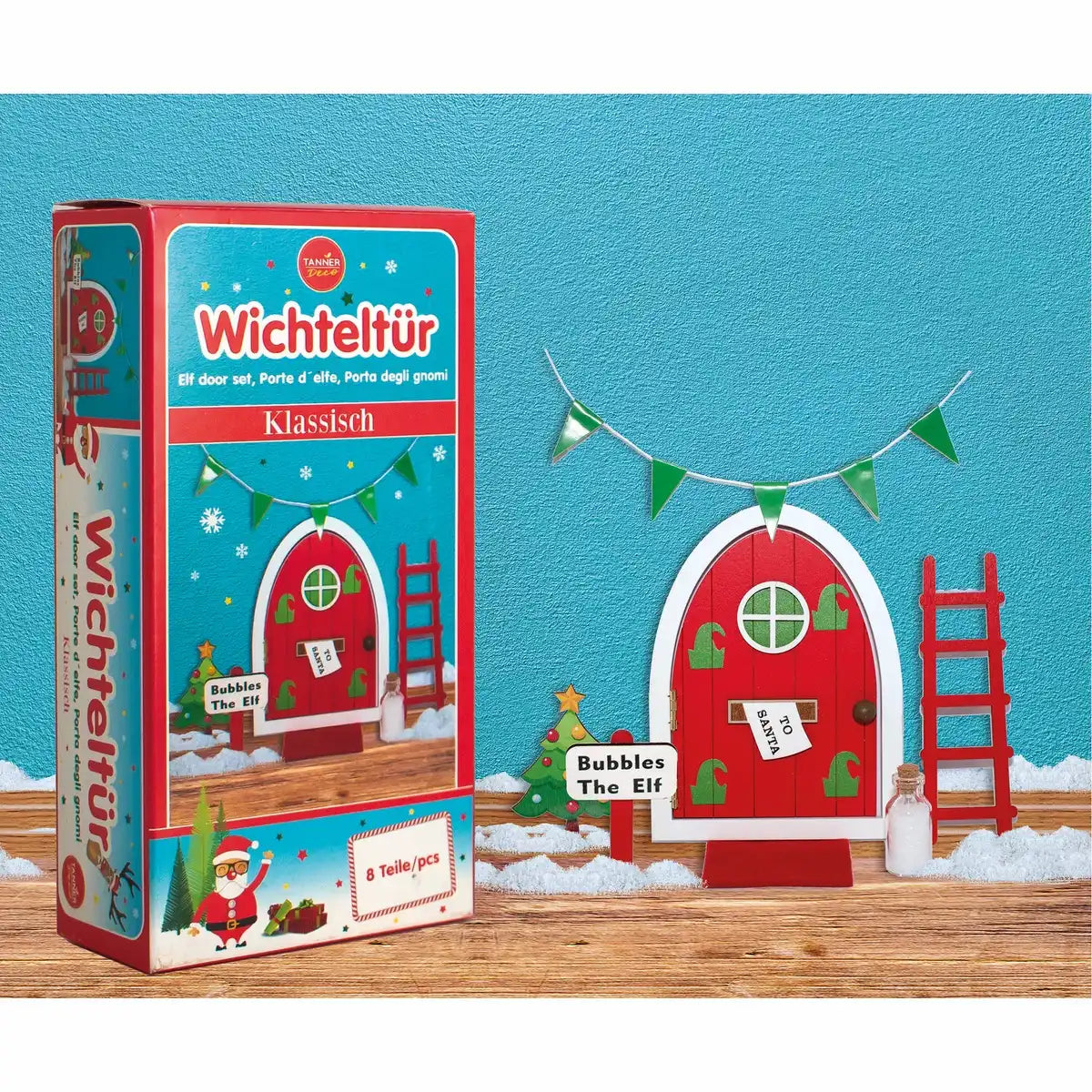 Magische Wichteltüre Elf Edition - Weihnachtszauber für Kinder 18,5x9,5x5cm