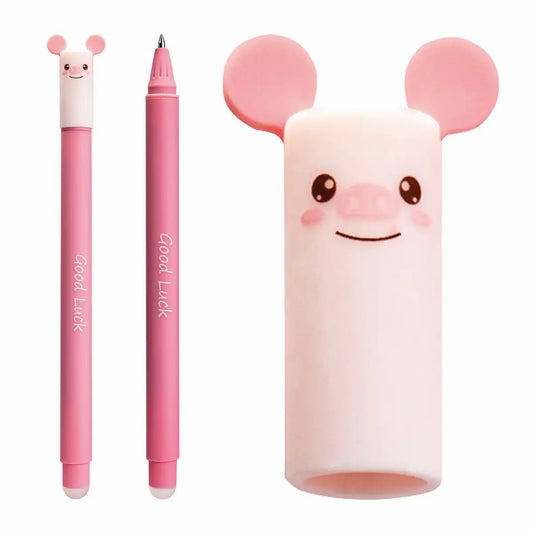 EBERHARD FABER Gelschreiber Animal Erase it! Schwein rosa 0,7mm - Löschbarer Gelstift