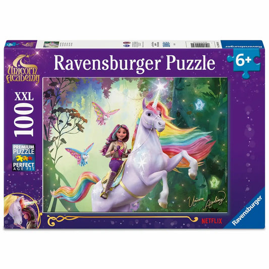 Ravensburger Unicorn Academy XXL Kinderpuzzle - 100 Teile Magie & Abenteuer