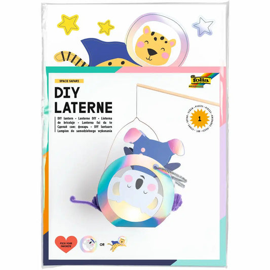 folia Laternen Bastelset Space Safari