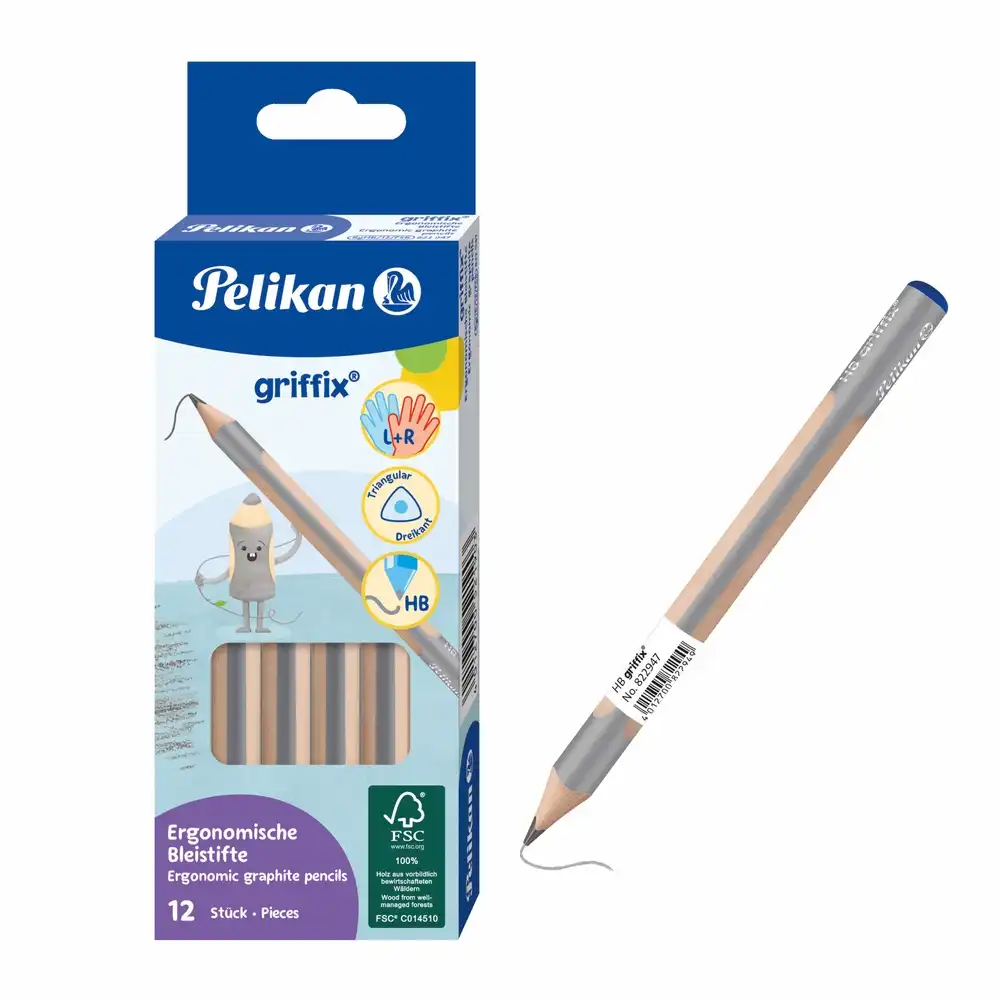 Pelikan griffix Bleistift HB dreieckig – für Links- & Rechtshänder