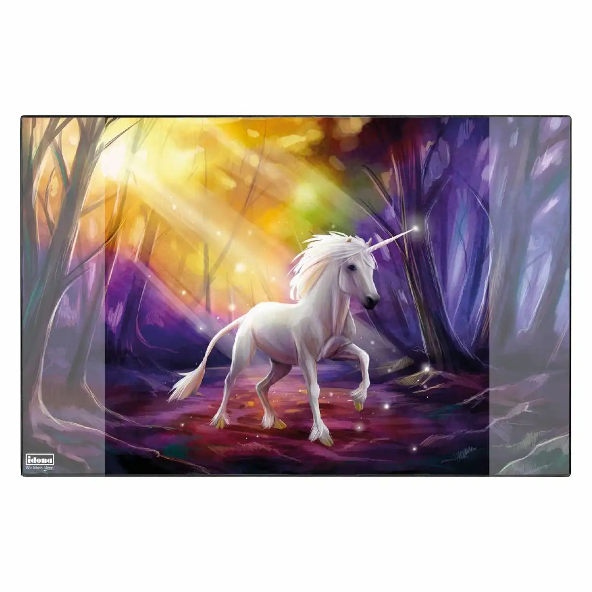Idena Einhorn Schreibunterlage - Magische Schreibtischunterlage für Kinder 58,5x38,5cm