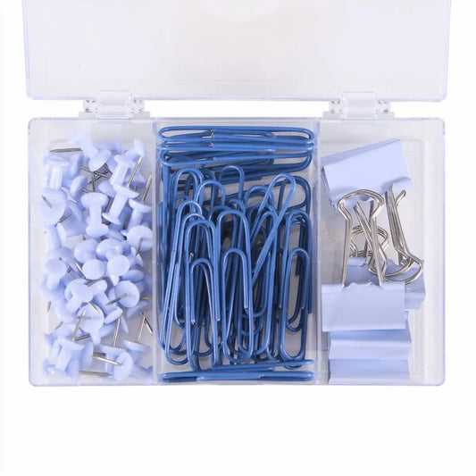 Idena Office Set blau - Komplettes Büro-Starter-Set - 86 Teile