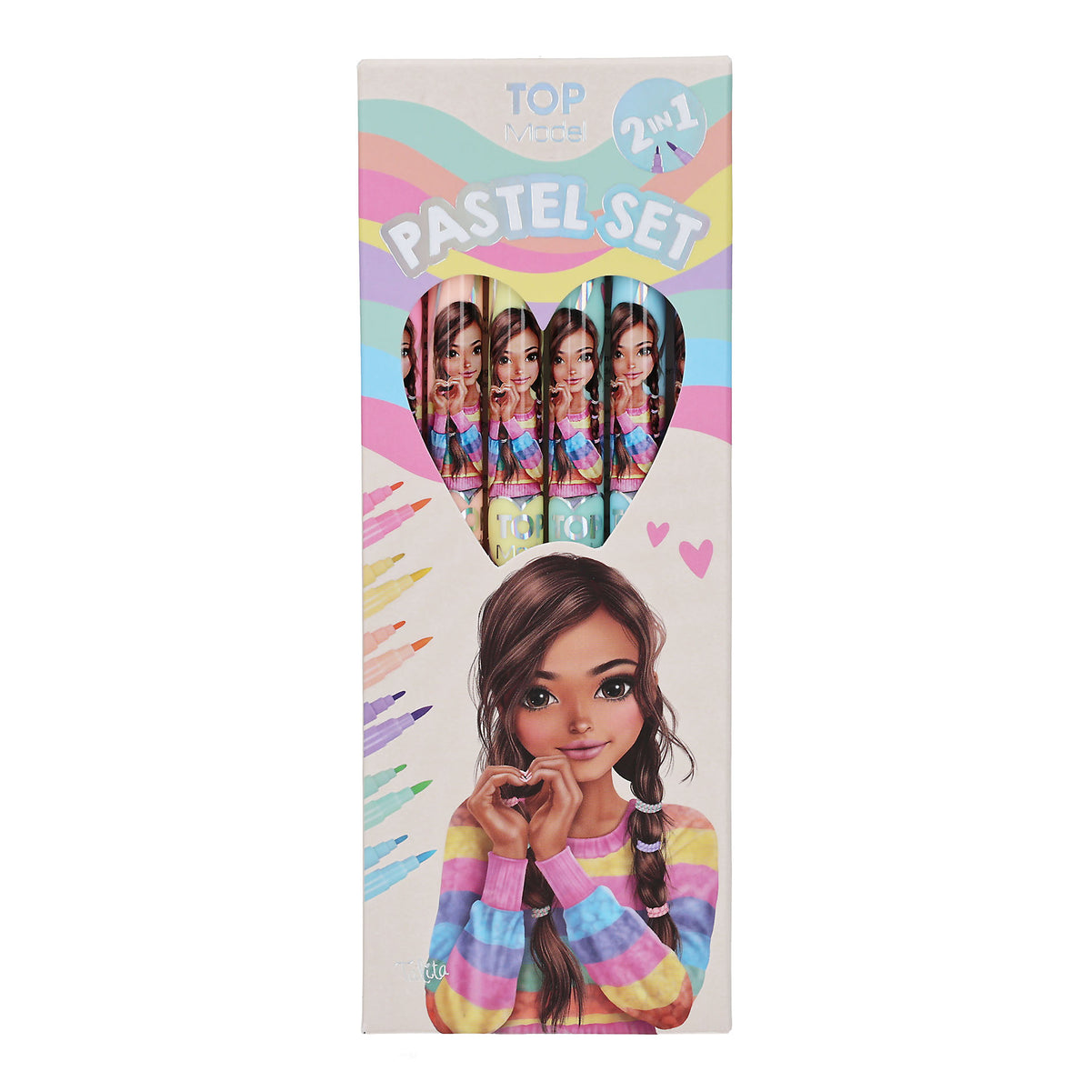 TOPModel Pastell-Fasermaler, 6er-Set