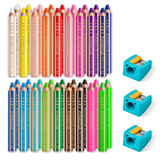 STAEDTLER Noris junior 140 Classpack 36 Stifte + 3 Spitzer