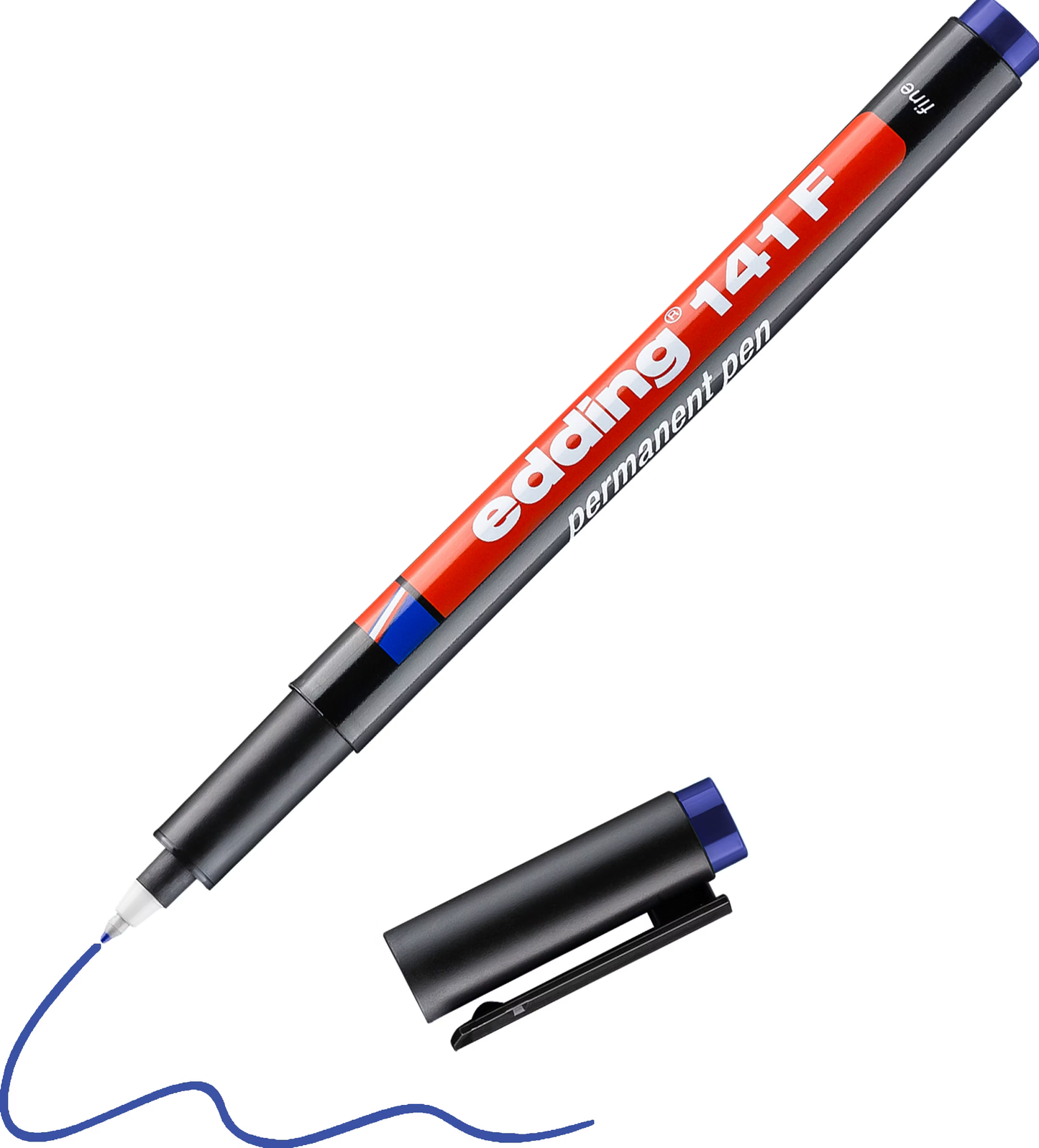 edding 141 F Permanent Pen blau – Fineliner 0,6 mm