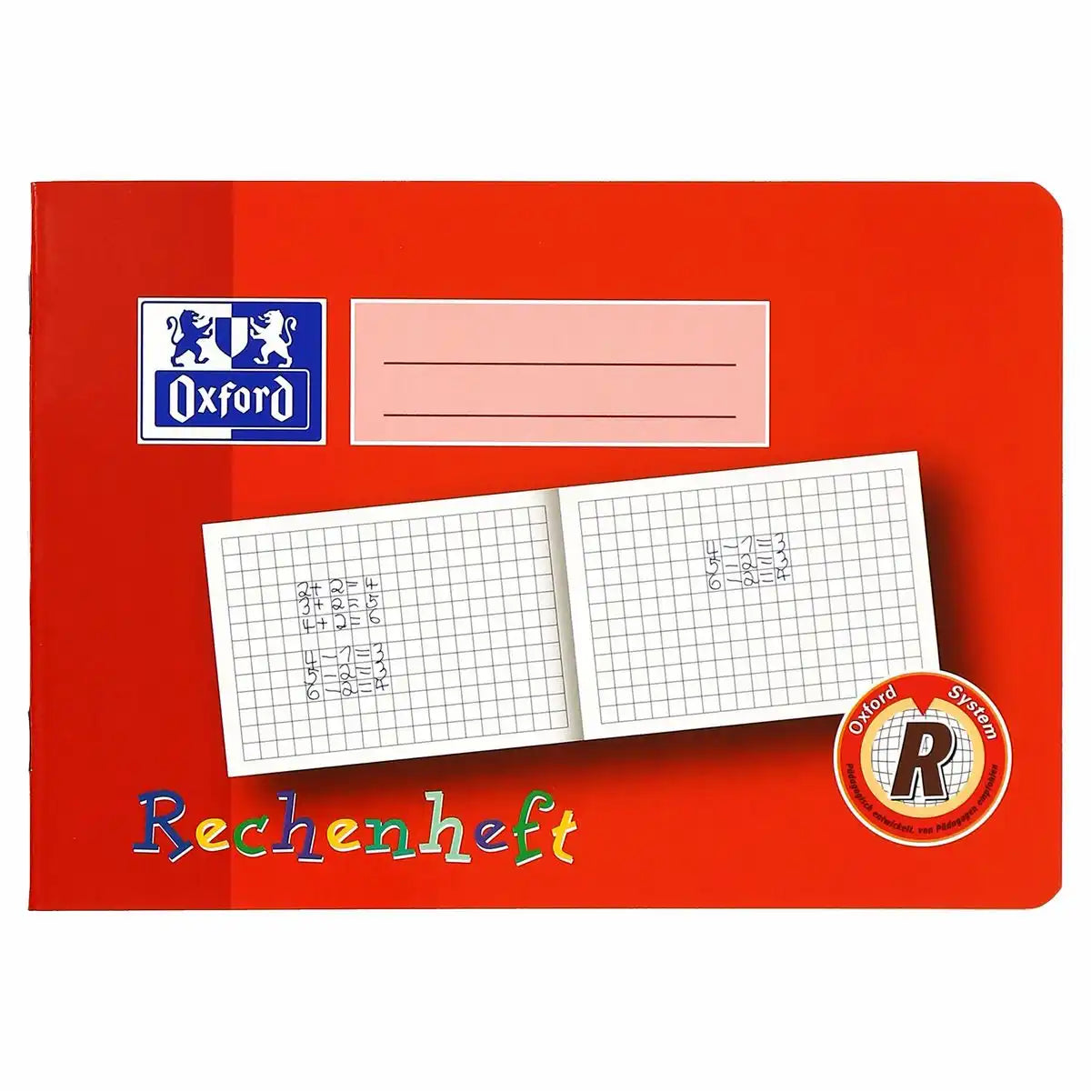 Oxford Rechenheft Lineatur R kariert - Mathematik Schulheft A4