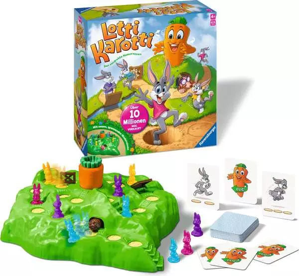 Ravensburger Lotti Karotti - Lustiges Brettspiel für Kinder ab 4 Jahren