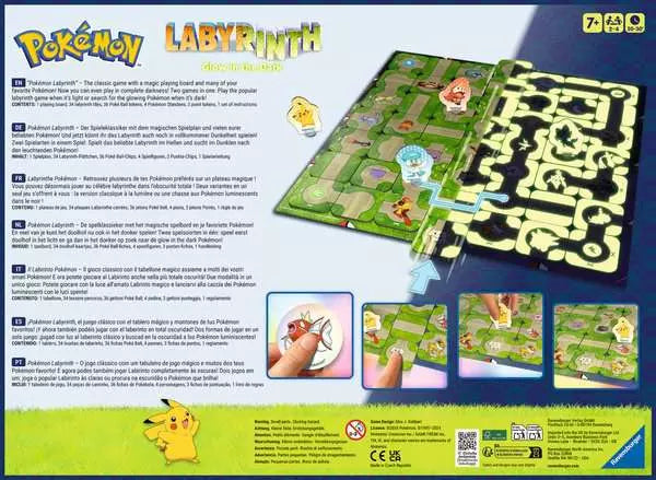 Ravensburger Pokémon Labyrinth Glow in the Dark Brettspiel