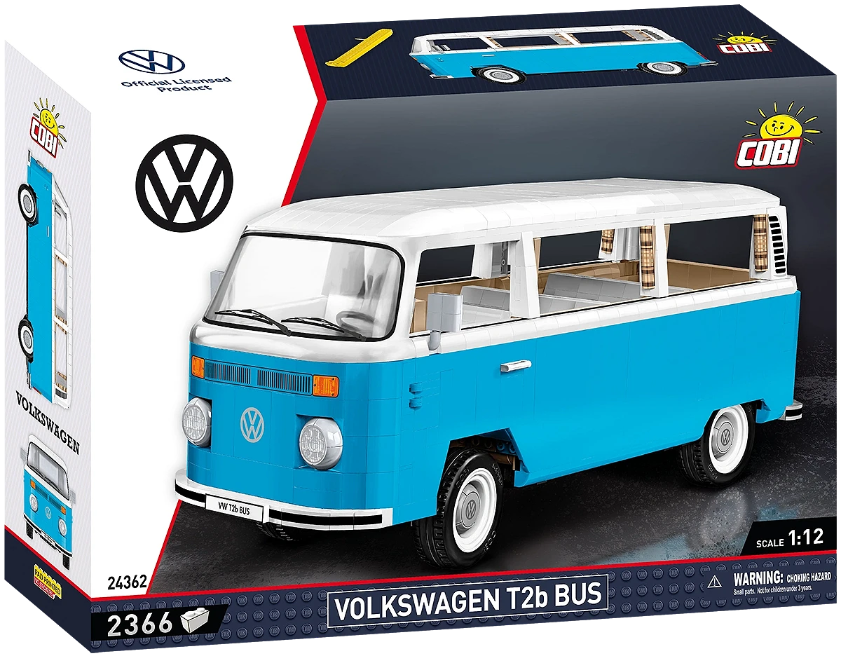 VW Transporter T2B Bus - Authentisches COBI Baustein-Set (2300 Teile)