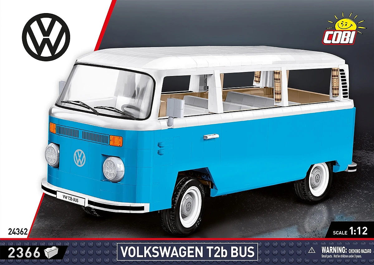 VW Transporter T2B Bus - Authentisches COBI Baustein-Set (2300 Teile)