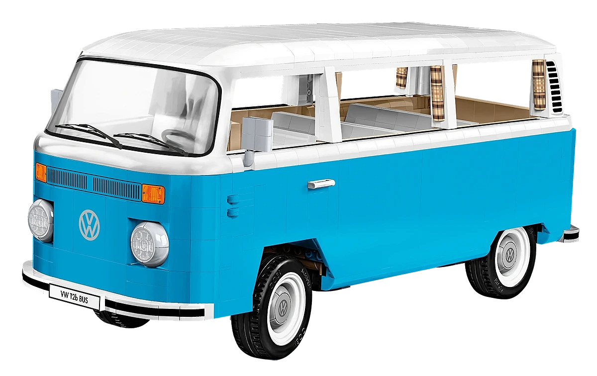 VW Transporter T2B Bus - Authentisches COBI Baustein-Set (2300 Teile)