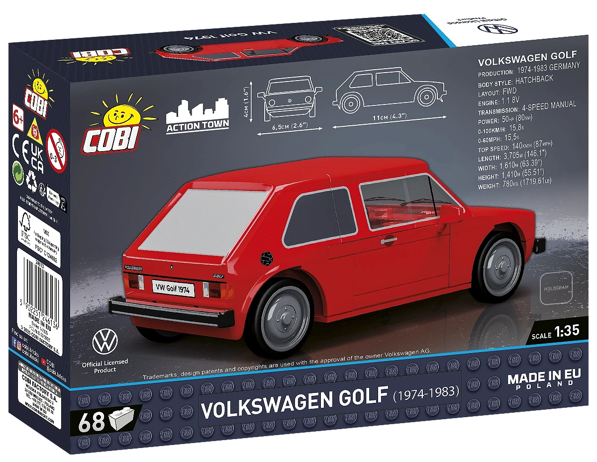 VW Golf 1974 (68 PCS)
