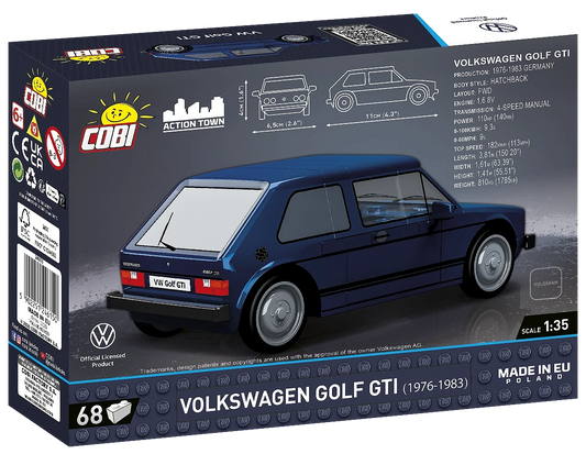COBI Volkswagen Golf GTI (1976-1983) - Klassiker Bausatz 68 Teile
