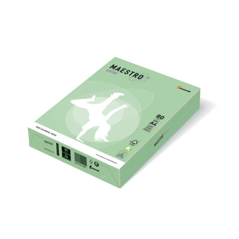 MAESTRO COLOR Kopierpapier A4 Pastell Mittelgrün 500 Blatt 80g/m²