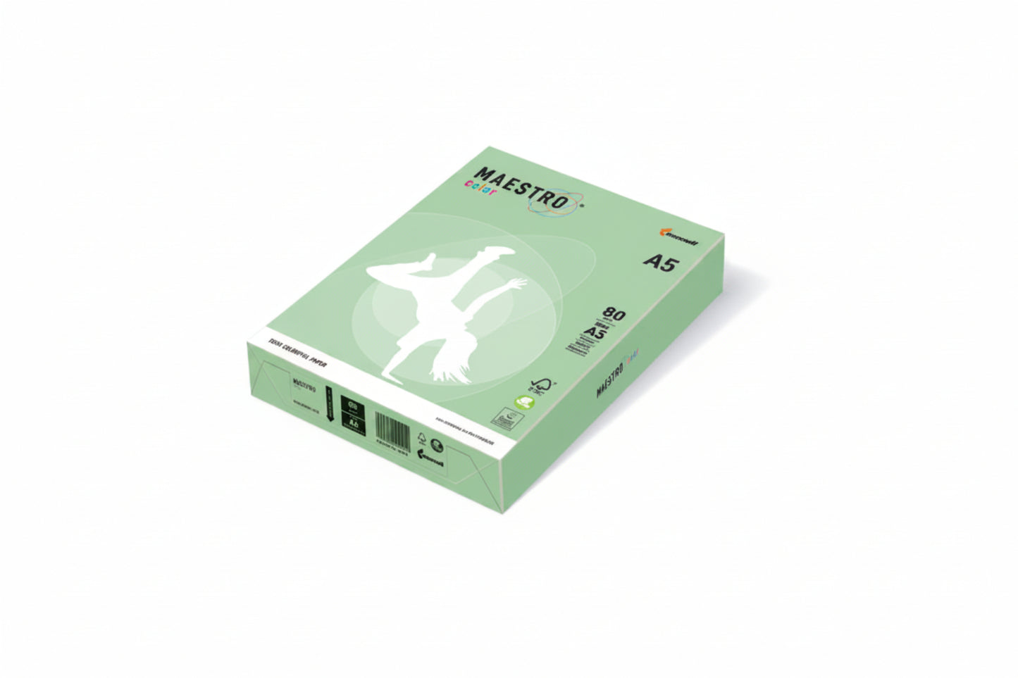 MAESTRO COLOR Kopierpapier A5, Mittelblau, 160g/m², 250 Blatt