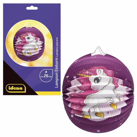 Idena Lampion Einhorn Ă26cm