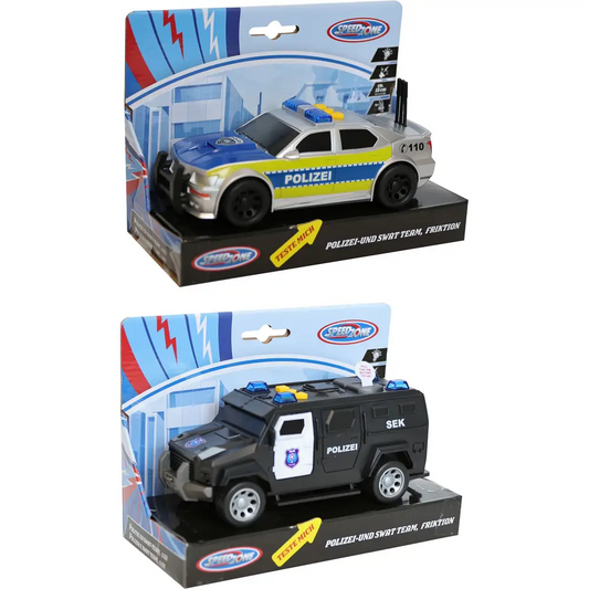 Speedzone Polizei oder SWAT Fahrzeuge mit Licht & Sound
