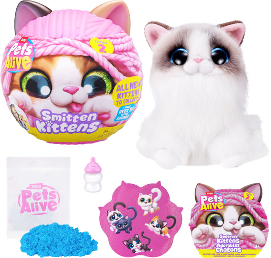 ZURU Pets Alive Smitten Kittens Serie 2 – 1 von 5, zufällig