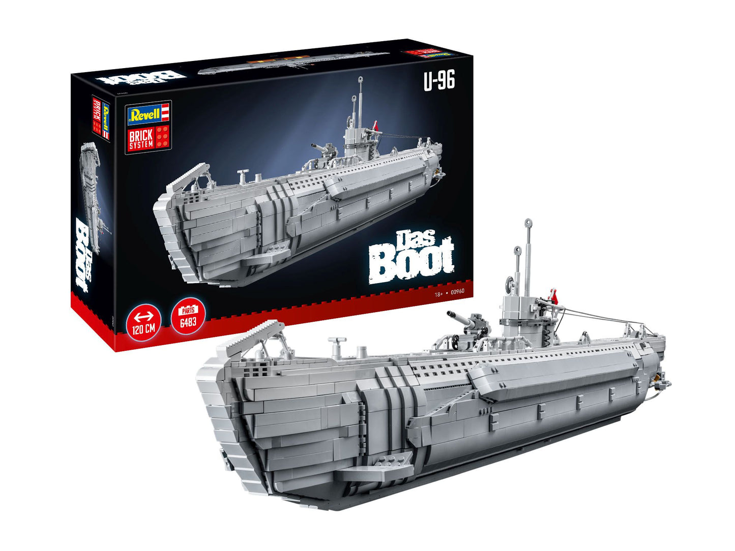 Revell U-96 'Das Boot' - Legendäres U-Boot Modell mit 6400+ Teilen (1:56)