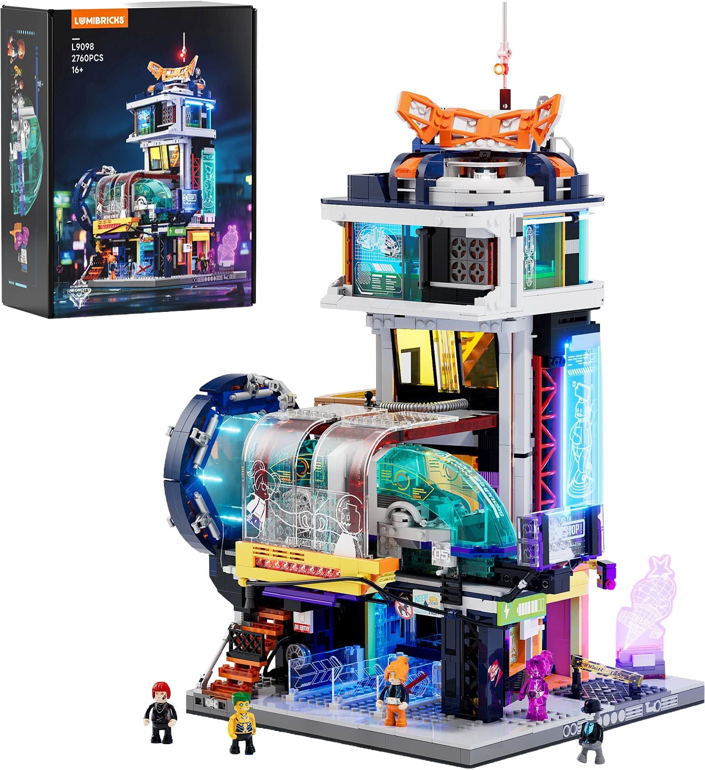Lumibricks Schwebezug Station 2760 Teile mit LED