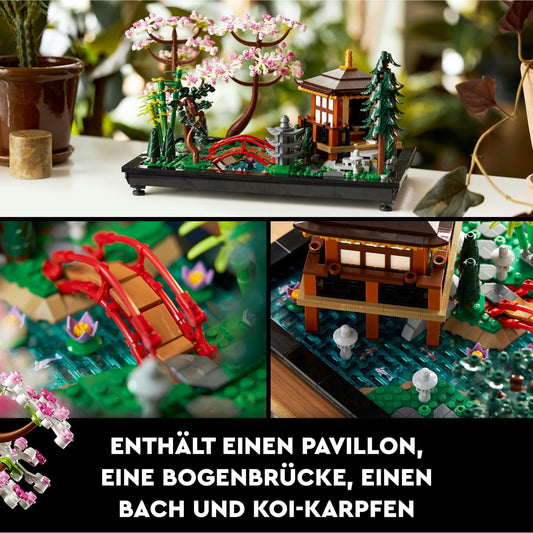 LEGO Icons Garten der Stille 10315 – Zen-Garten Bauset