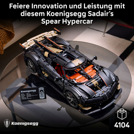 LEGO Technic Koenigsegg Sadair’s Spear Hypercar, 4.104 Teile