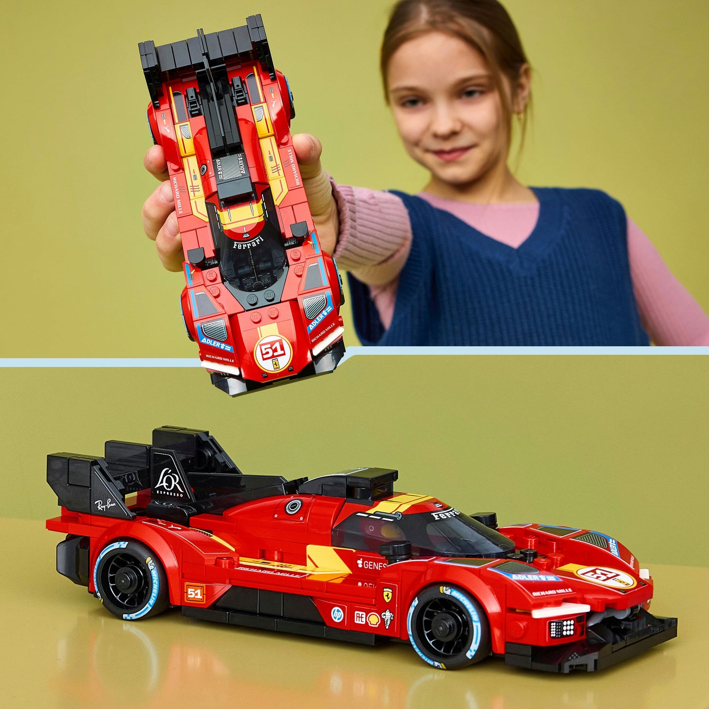 LEGO Speed Champions 77261 Ferrari 499P Rennwagen