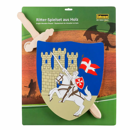 Idena Schild und Schwert Kreuzritter aus Holz